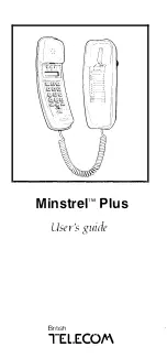 British Telecom Minstrel Plus User Manual preview