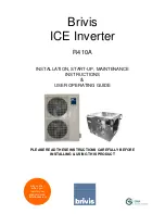 Preview for 1 page of Brivis ICE DINXU10Z7 Installation, Start-Up, Maintenance Instructions & User Operating Manual