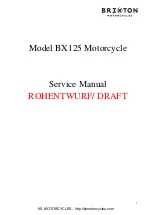 Preview for 1 page of Brixton BX125 Service Manual