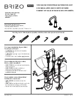 Preview for 1 page of Brizo Atavis 65342LF LHP Series Quick Start Manual