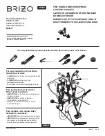 Предварительный просмотр 1 страницы Brizo Baliza Series Manual