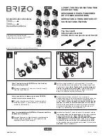 Brizo Baliza T60905 Assembly Instructions Manual предпросмотр