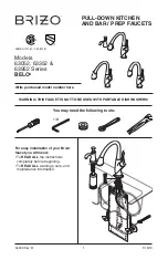 Preview for 1 page of Brizo BELO 63052 Manual