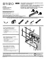 Предварительный просмотр 1 страницы Brizo LEVOIR T65898LF LHP Series Quick Start Manual