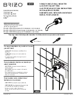 Brizo Litze T65735LF Series Installation Instructions Manual предпросмотр