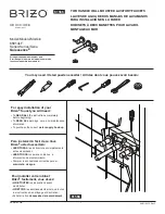 Brizo Quiessence 65814LF Quick Start Manual предпросмотр