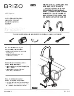 Brizo SOLNA 63020LF Installation Manual preview