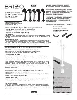 Brizo T70130 Series Instructions Manual preview