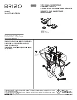 Brizo Vettis 65388LF Series Quick Start Manual предпросмотр