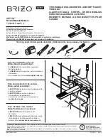 Brizo VETTIS T65886LF ECO Series Quick Start Manual предпросмотр