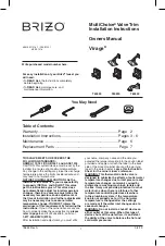 Preview for 1 page of Brizo Virage T60030 Owner'S Manual