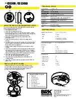 Preview for 2 page of BRK electronic CO250LB Specifications