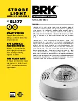 Preview for 1 page of BRK electronic SL177 Quick Start Manual