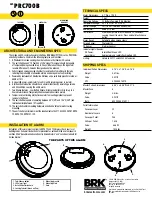 Preview for 2 page of BRK electronic Smoke & CO PRC700B Quick Start Manual