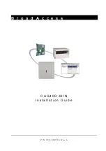 BroadAccess CAG40D-MIN Installation Manual preview