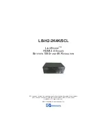 Предварительный просмотр 1 страницы Broadata Communications LB-H2-2K4K/SCL User Manual