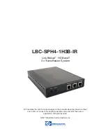 Broadata Communications LBC-SPH4-1H3B-IR User Manual preview