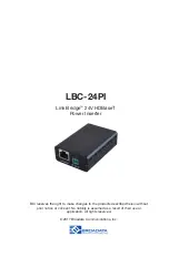 Broadata Communications Link Bridge LBC-24PI User Manual предпросмотр