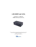 Предварительный просмотр 1 страницы Broadata Communications Link Bridge LBC-HDBT-Lite-Rx User Manual