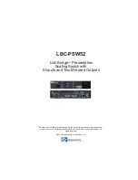 Предварительный просмотр 1 страницы Broadata Link Bridge LBC-PSW52 User Manual