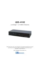 Предварительный просмотр 1 страницы Broadata Link Bridge LBS-41H2 Manual