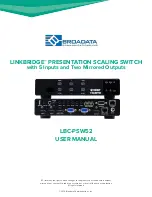 Broadata LINKBRIDGE LBC-PSW52 User Manual preview