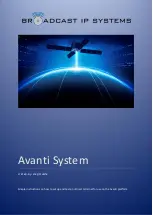 Предварительный просмотр 1 страницы Broadcast IP Systems Avanti System A Step By Step Manual