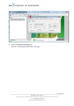 Preview for 22 page of Broadcast IP Systems Holkirk TP100 Step-By-Step Manual