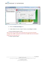 Preview for 41 page of Broadcast IP Systems Holkirk TP100 Step-By-Step Manual