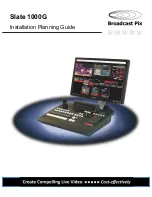 Broadcast Pix Slate 1000Ga Installation Planning Manual предпросмотр