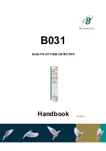 Preview for 1 page of Broadcast Tools B031 Handbook