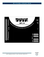 Предварительный просмотр 14 страницы Broadcast Tools GPI-16 Plus/RJ Installation And Operation Manual