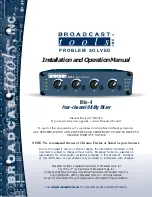 Broadcast Tools Mix-4 Installation And Operation Manual предпросмотр