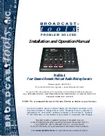 Предварительный просмотр 1 страницы Broadcast Tools ProMix 4 Installation And Operation Manual