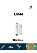 Предварительный просмотр 1 страницы Broadcast B044 Handbook