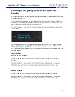 Preview for 11 page of Broadcast Sapphire HEVC User Manual