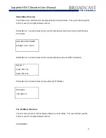 Preview for 17 page of Broadcast Sapphire HEVC User Manual