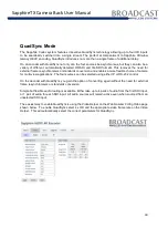 Preview for 30 page of Broadcast SapphireTX User Manual