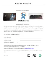 Broadcastvision Entertainment AudioFetch FETCH12 User Manual preview