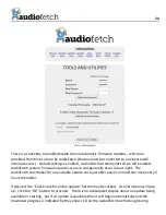 Предварительный просмотр 24 страницы BroadcastVision Audiofetch FETCH32-A01 User Manual