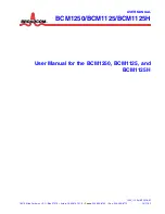 Broadcom BCM1125 User Manual предпросмотр