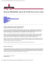 Broadcom BCM94301MPL User Manual preview