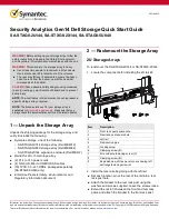 Предварительный просмотр 1 страницы Broadcom Symantec SA-STAG8-2U144 Quick Start Manual