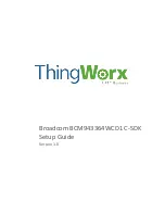 Предварительный просмотр 1 страницы Broadcom ThingWorx Broadcom	BCM943364WCD1 C-SDK Setup Manual