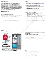 Preview for 2 page of Broadcom WIC-ED Sense Kit 2 Quick Start