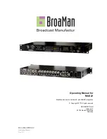 BroaMan MUX22 Operating Manual preview