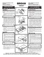 Broan 655 Instruction Manual preview