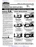 Broan 678 Instructions Manual preview