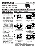 Предварительный просмотр 1 страницы Broan 757PT Instructions Manual