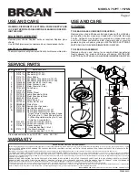 Предварительный просмотр 4 страницы Broan 757PT Instructions Manual